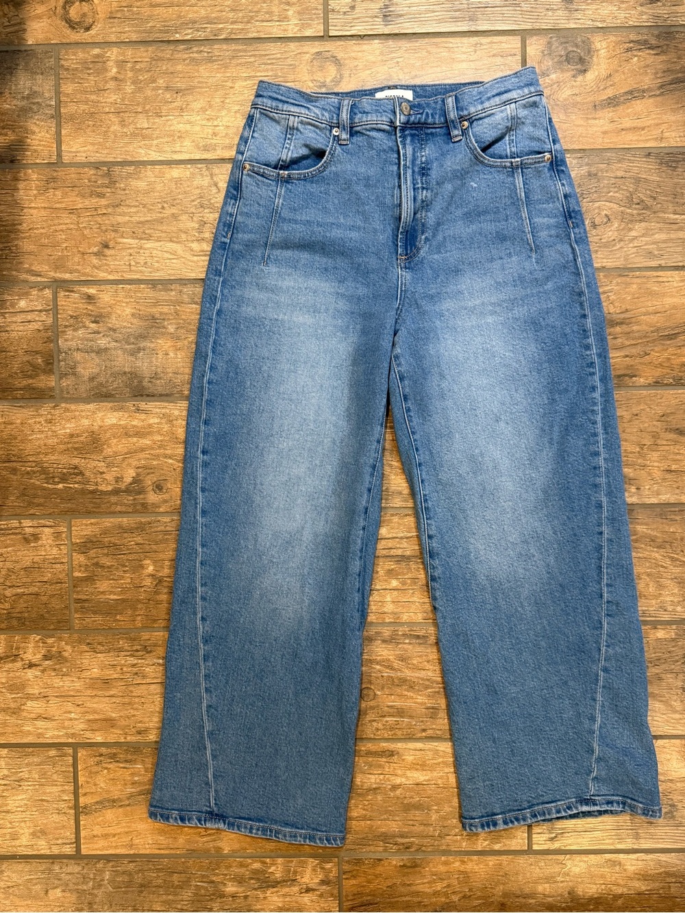 PISTOLA KYRA ANKLE HIGH RISE BOWED ANKLE BARREL JEAN - HIDDEN GEM - Picture 3 of 10